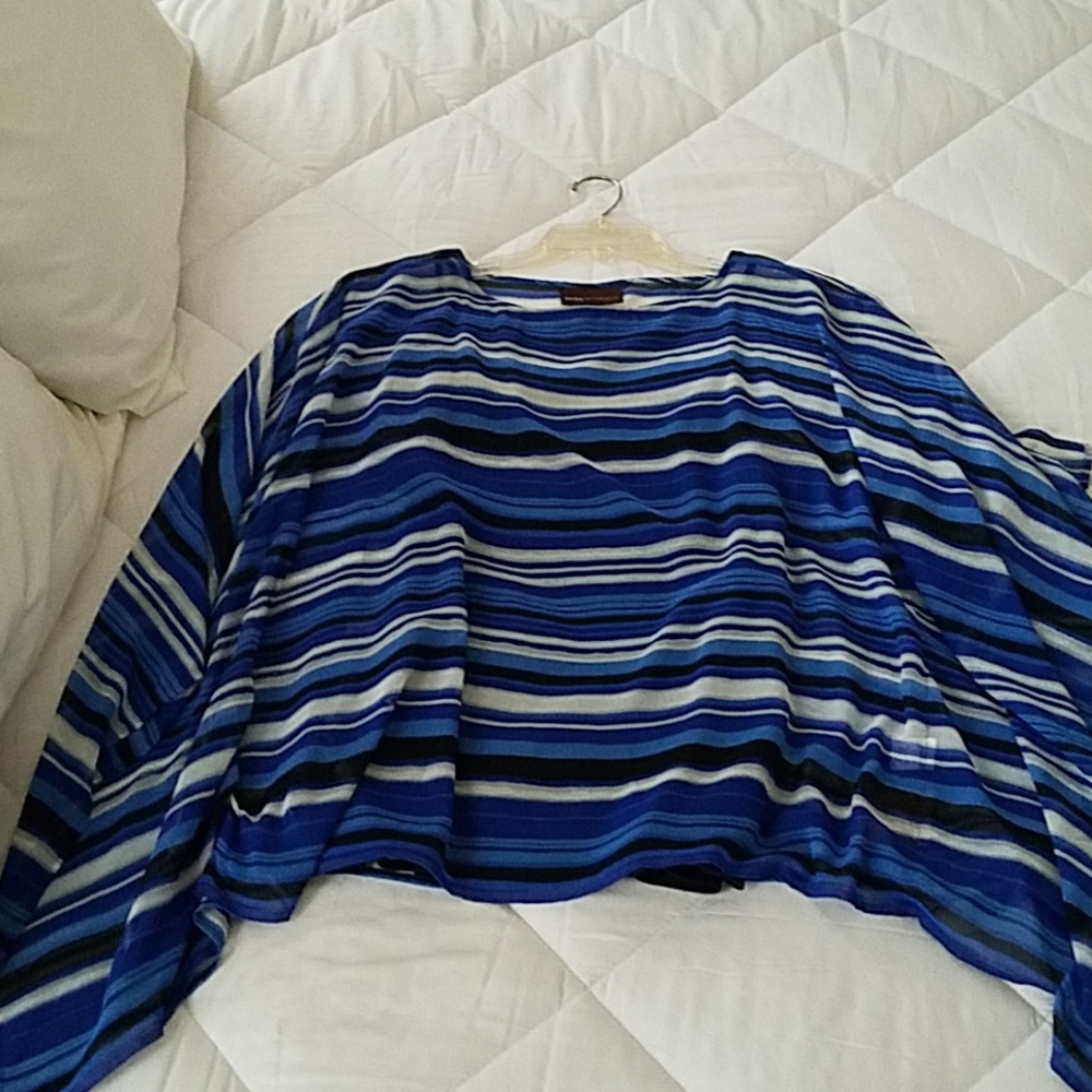Dana Buchman Tank Top Coverup Attached Top - Picture 2 of 4